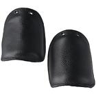 1Pair Cowhide Leather Boots Cover Black Leather Protectors Simple   Fireplaces