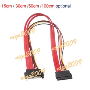 SAS Hard Disk drive SFF-8482 Male To SFF Female SAS Cable 29-pin Extension Cable - Picture 1 of 7
