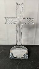 Vintage Waterford Crystal Standing 2000 AD A.D religious Cross 10 signed labels