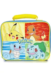 Pokémon Lunch Box With Pikachu, Squirtle, Bulbasaur, Charmender For Kids & Teens - Picture 1 of 1