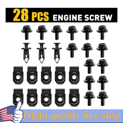 Parafusos de carroceria de proteção contra respingos de motor para Nissan 350z 370z Infiniti FX35 FX45 - Imagem 1 de 4