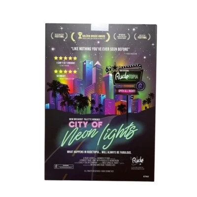 Rude Cosmetics City of Neon Lights Palette Makeup 90s Y2K - Image 1 of 4