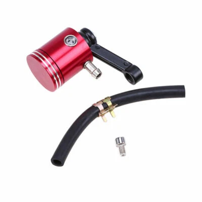 Cilindro de tanque de embrague de freno de aluminio CNC botella de líquido depósito de aceite taza roja Foto 1 de 4