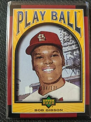 2004 Upper Deck Play Ball Red Parallel 84/175 Bob Gibson #36 - Image 1 of 2