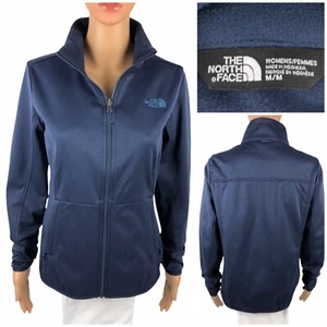 The North Face Womens Medium Jacket Fleece Lined Full Zip Blue Outdoors EUC - Picture 1 of 10