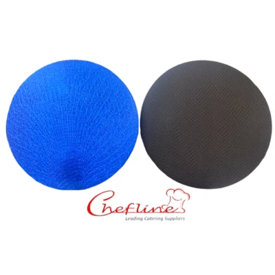 MULTI BRAND 48 x Einweg blaue Haarnetze, Kochhaarnetze, Catering-Kopfnetze blau/braun