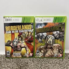 Xbox 360 Borderlands 1 and 2 Complete Microsoft Tested 