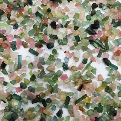 Afghani Multi Tourmaline Pencil Form Rough, Multi tourmaline Rough Stone - Image 1 of 4