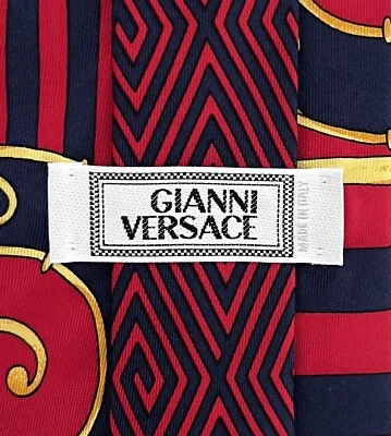 Corbata GIANNI VERSACE, 100% seda, hecha en Italia. Foto 1 de 4