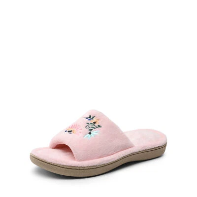 Women Memory Foam Slippers Open Toe Comfortable Lightweight Slip On Slippers - Image 1 of 4