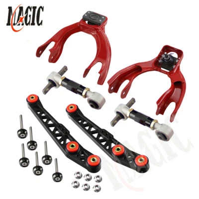 Lower Control Arm+Bushing Washer+Rear Camber Kit For Civic EG EJ 92-95 BK - Image 1 of 4