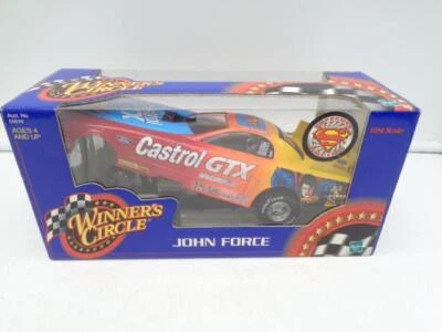 NEW John Force Superman Castrol GTX Funny Car 2000 Winners Circle Hasbro 1:24 - Image 1 of 4
