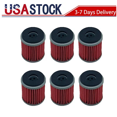 6xOil Filter Filters fits 03-25 Yamaha WR250F WR250X WR450F XT250 YZ250F YZ450F - Bild 1 von 4
