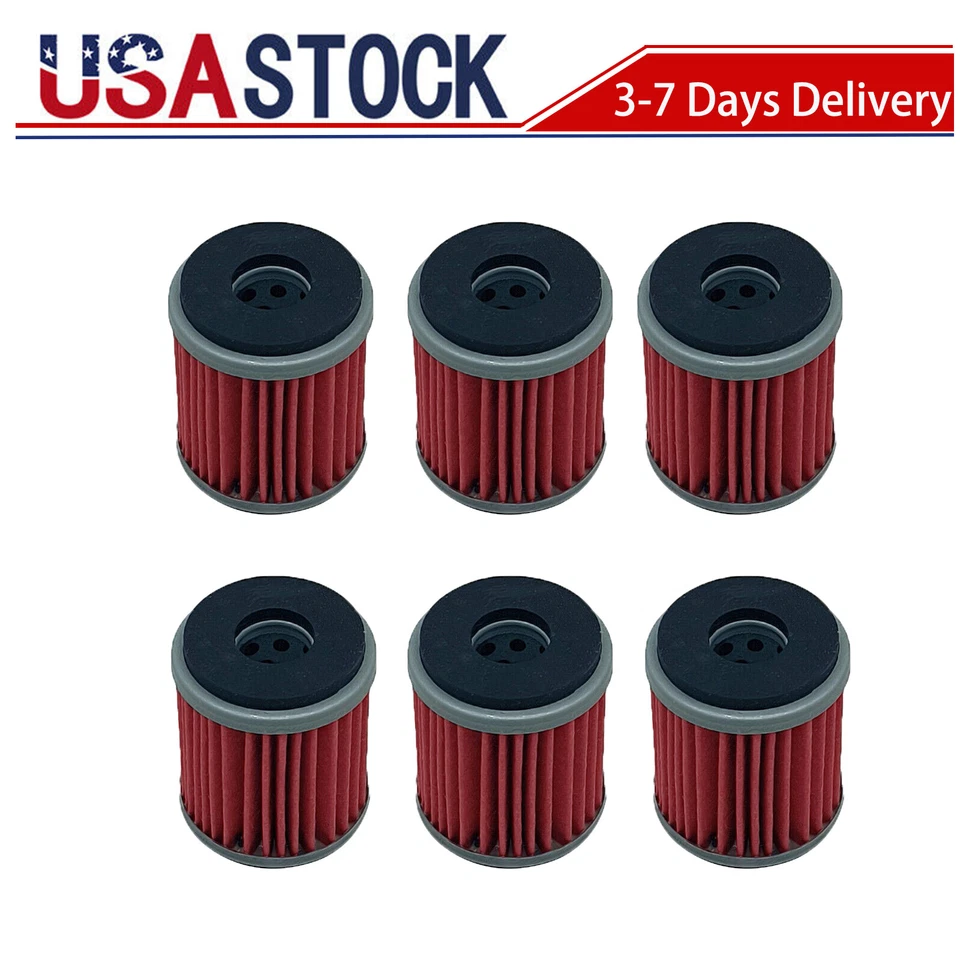 6xOil Filter Filters fits 03-25 Yamaha WR250F WR250X WR450F XT250 YZ250F YZ450F - Image 1 of 4
