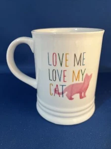 Fringe Studio Love Me Love My Cat Coffe Mug - Picture 1 of 4