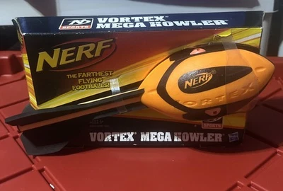 2009 NERF VORTEX MEGA HOWLER Orange Black FLYING FOOTBALL - Image 1 of 4