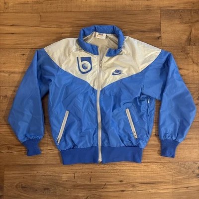Vintage 70's Nike Sportswear Full Zip Windbreaker Jacket USA Mens Medium - Read - Image 1 of 4