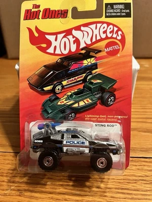 Hot Wheels The Hot Ones Sting Rod Police Vehicle Chase In Protector - Image 1 of 4