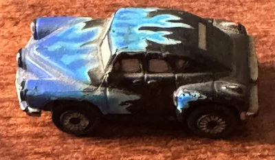Micro Machines late 40's early 50's Studebaker black with blue flames Rare - Image 1 of 4