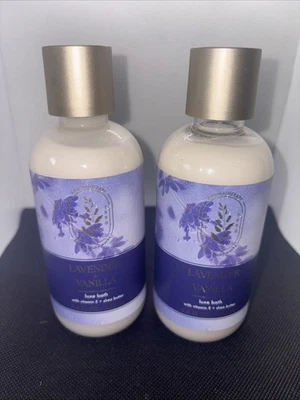 2 baños de lujo Bath & Body Works lavanda vainilla aromaterapia 8,8 OZ Foto 1 de 2