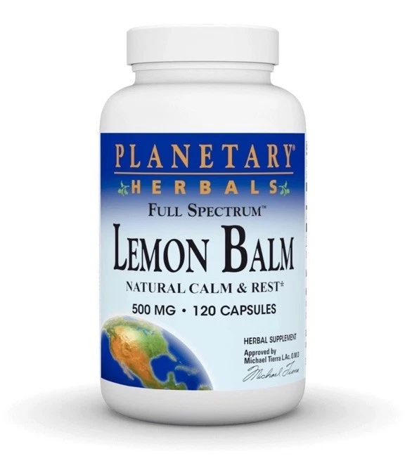 Bálsamo de limón de espectro completo Planetary Herbals 120 cápsulas Foto 1 de 1