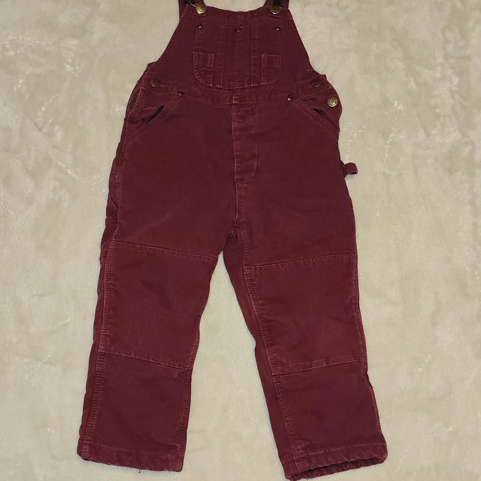 Mono con tirantes aislado Polar King by Key Kid 4T forrado en borgoña invierno pantalones para nieve Foto 1 de 4