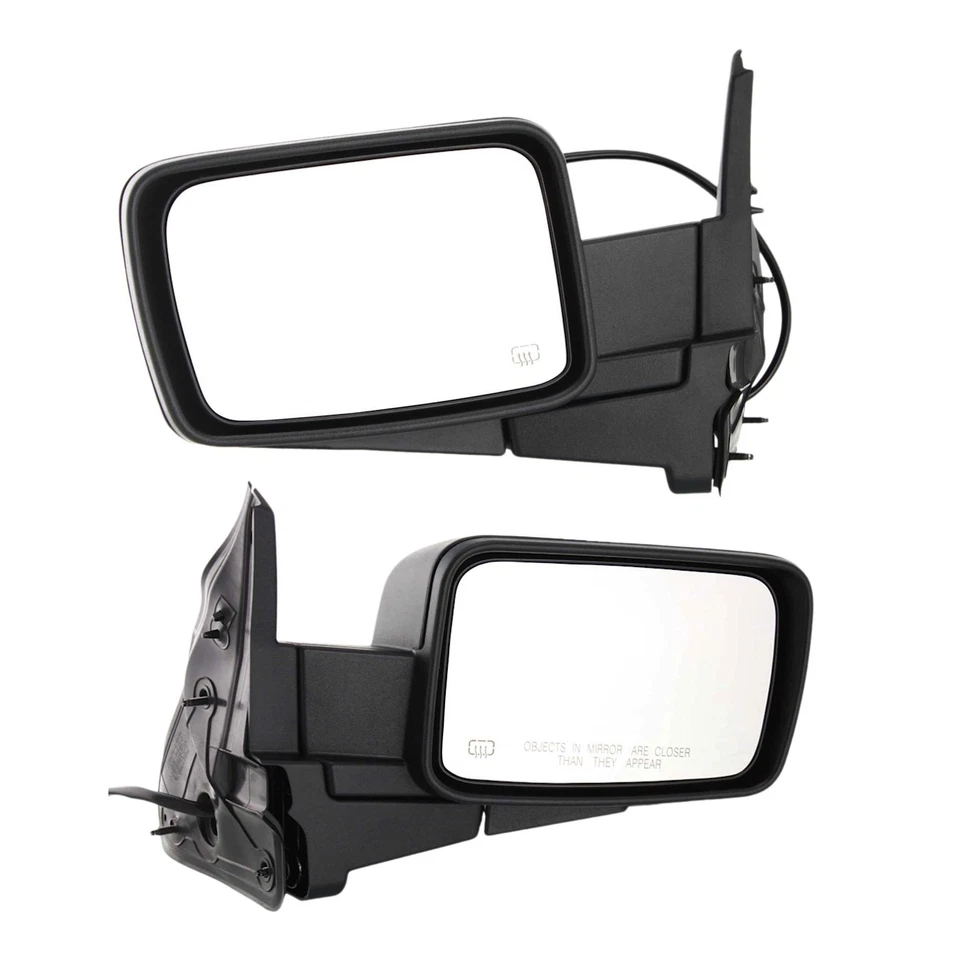 2006 - 2010 年吉普指挥官加热喷漆手动折叠动力镜套装 — 第 1/4 张图片