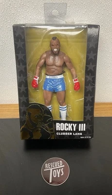 NECA Rocky III Clubber Lang 40-я годовщина серия 1 синие сундуки НОВЫЕ - Изображение 1 из 4