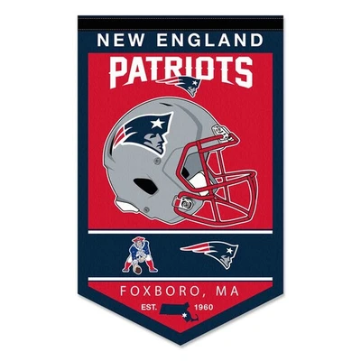 New England Patriots History Heritage Logo Banner Flag - Image 1 of 4