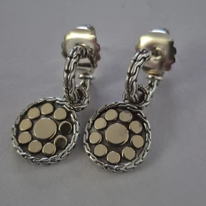 John Hardy Sterlingsilber & 18 K Punkte Tropfen Armreif  - Bild 1 von 5