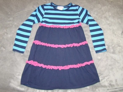 Vestido manga larga con volantes a rayas talla 5 Southern Tots Boutique para niñas Foto 1 de 4