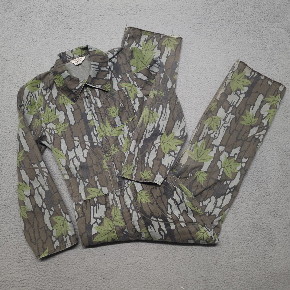 Vintage Realtree TreeBark Camo Coveralls Mens Medium Hunting One Piece Costume - Image 1 of 4