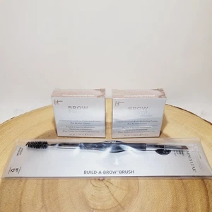 2x it Cosmetics Brow Power Powder (Universal Transforming Taupe) #12 Brow Brush - Picture 1 of 17