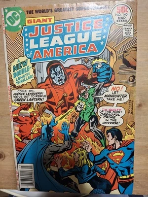 DC Comics Giant Justice League of America #140 1977 Raw Bronze Age Comic Book - Image 1 of 4