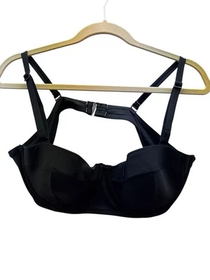 DKNY Swim Top Bikini Swimwear Size XL Bathing Suit Top Black Underwire - Image 1 of 4