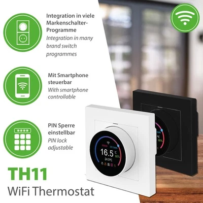 Smart WiFi Raumthermostat Fussbodenheizung Temperaturregler Thermostat Tuya App - Bild 1 von 4