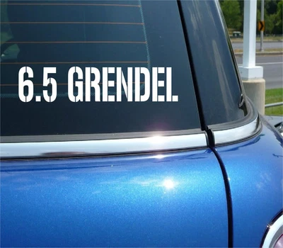 6.5 GRENDEL VINILO CALCOMANÍA PEGATINA PARA MUNICIÓN LATA BALA CAJA SHELL CALIBRE RIFLE COCHE Foto 1 de 3
