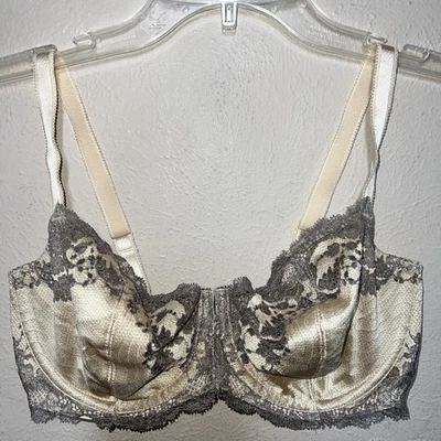 Sujetador con aros Wacoal Lace Affair 34DD beige tostado gris 851256 sin forro sin relleno Foto 1 de 4