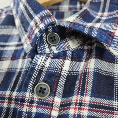 Camisa de franela de algodón de peso pesado JACHS para hombre XL a cuadros multicolor ropa de trabajo Foto 1 de 4