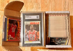 1987-88 FLEER NBA BASKETBALL COMPLETE CARDS & STICKERS SET (GRADED JORDAN #59!!) - Picture 1 of 8