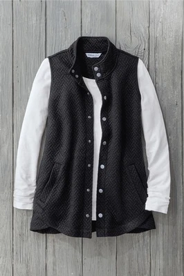 Chaleco Jacquard Coldwater Creek Tulip-Hem, 5 Colores y Todas las Tallas Foto 1 de 4