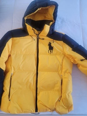 Куртка-пуховик с капюшоном Polo Ralph Lauren Big Pony Цвет желтый Размер Medium - Изображение 1 из 4