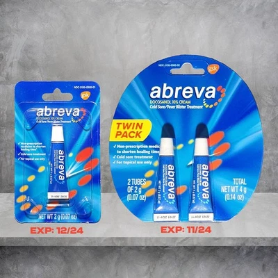 Lote de 3 Tubos de Tratamiento de Herpes Labial Abreva Exp 11/24 y 12/24) - SELLADOS Foto 1 de 4