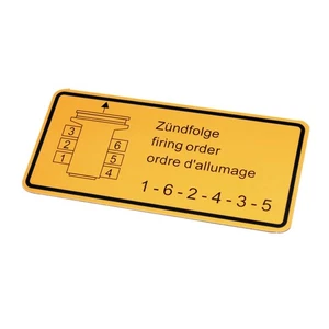 Porsche Firing Order Decal - 911/914-6 65-78  901-006-502-00 90100650200 - Picture 1 of 2