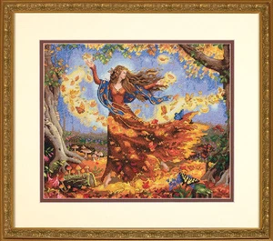 Dimensions Gold Collection Cross Stitch Kit - Fall Fairy - Picture 1 of 1