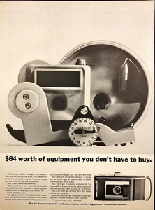 1961 Polaroid Land Camera Print Ad Photography Timer - Picture 1 of 6