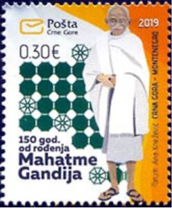 Montenegro 2019  Mahatma Gandhi 150th Birth Anniversary India Indian theme 1v