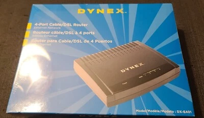 Cable Dynex DX-E401 / Router DSL * 4 puertos * Red Ethernet - VPN - NUEVO SELLADO Foto 1 de 4