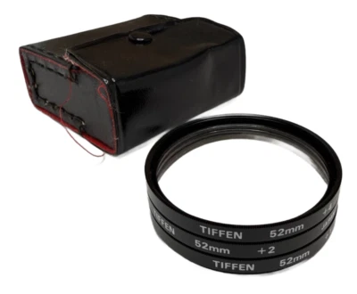 Tiffen 52mm Close up Filters set of 3 +1 +2 +4 with protective pouch - Image 1 of 4