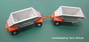 N Scale Double Aggregate Hoppers Kit by Showcase Miniatures (24) - Picture 1 of 4
